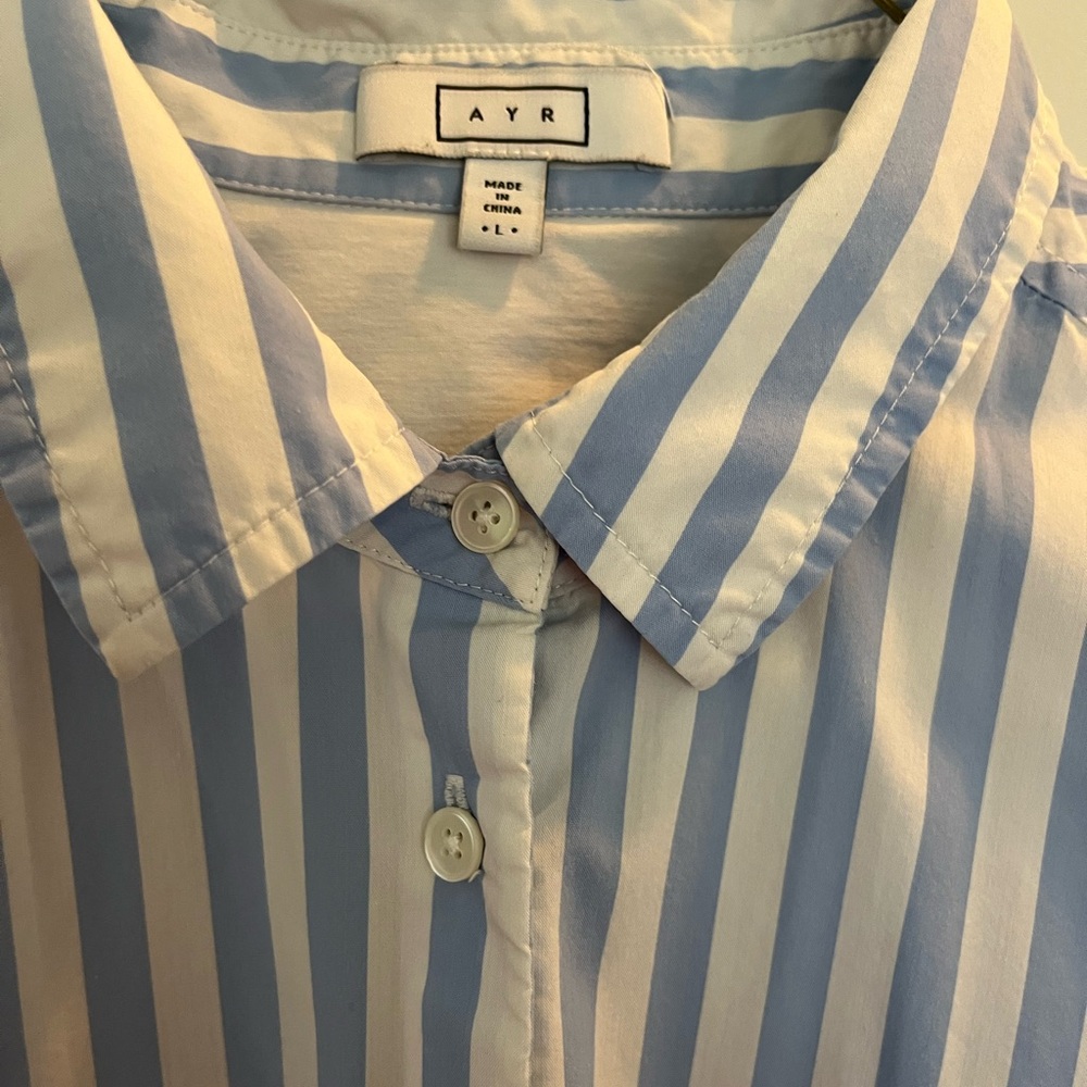 Blue Striped Button Down - image 2